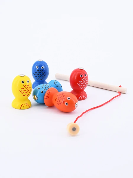 PESCA MADERA JUEGO DE VIAJE BLANCO