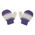 Guantes Niños Infantil Invierno Abrigaditos Frio Calidad Variante Color Violeta/Blanco