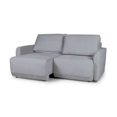 Sofá Ravena (Rebatible) - Tela Microfibra 9252 (Gris)