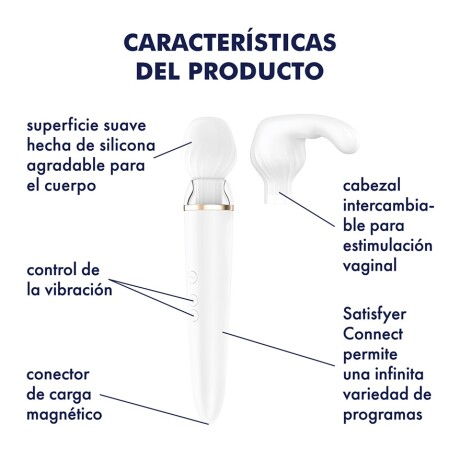 Satisfyer Double Wand-er Connect App Con Accesorios Satisfyer Double Wand-er Connect App Con Accesorios