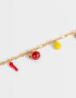 Pulseras Flexibles Frutas Pulsera Flexible Con Frutas - Dorado