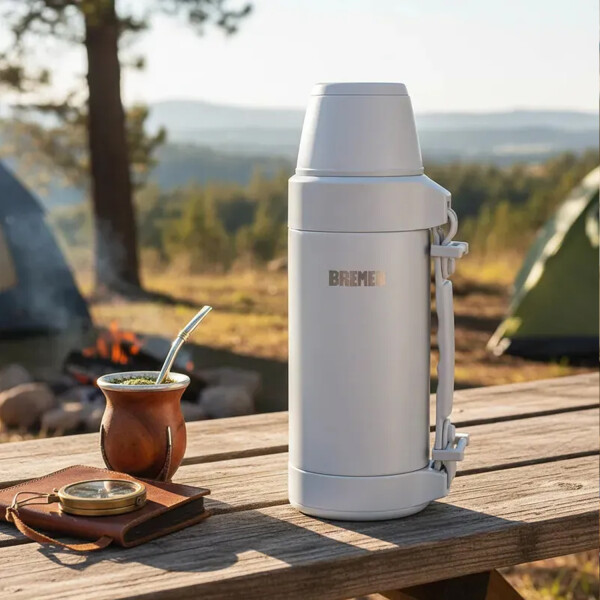 Termo Bremen Acero Inoxidable 1.2l GRIS