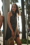 Tropical Glow Dress Chocolate