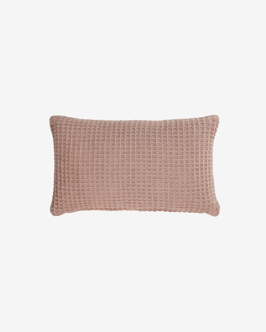 Almohadón Shallowy 100% algodón rosa 30 x 50 cm