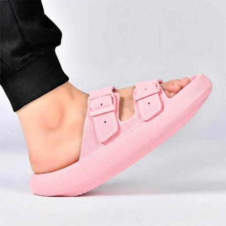 Sandalia Chancleta Hebilla Antideslizante Cómoda Rosa