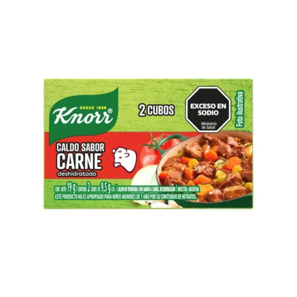 CALDO KNORR X 2U CARNE 