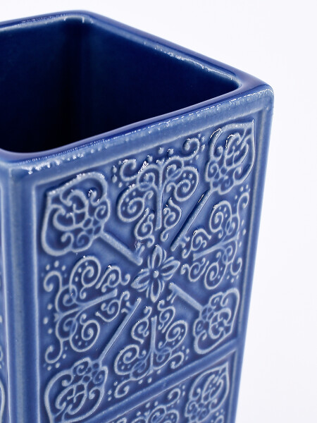 PORTACEPILLOS DE CERAMICA GRIS