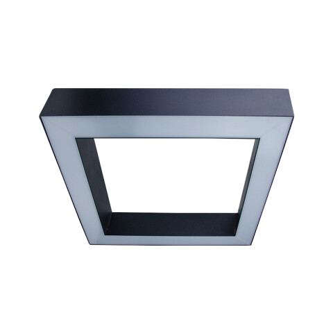 Lum. cuad. LEHMAN 56 negro 1200x1200mm 144W 3000K MN1620