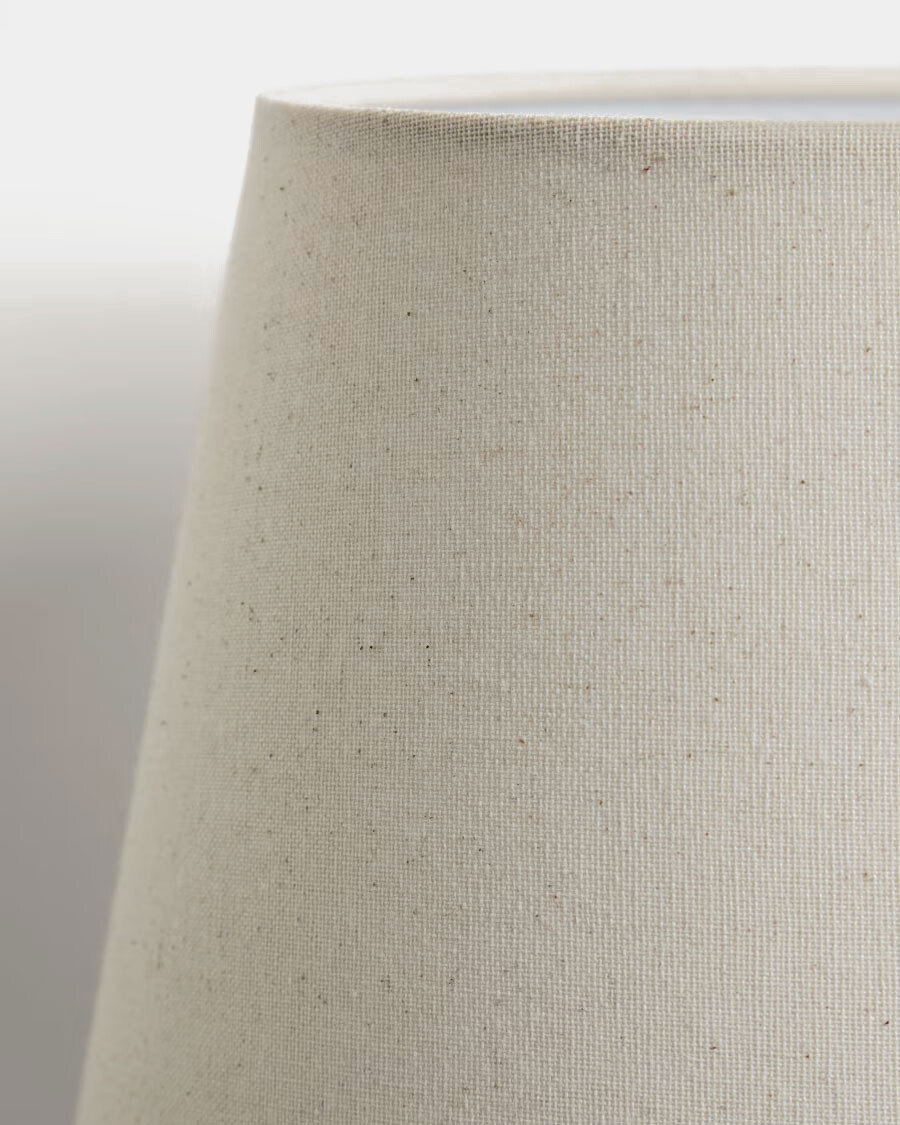 Lámpara de mesa Odra de cerámica crudo acabado brillante verde acabado brillante