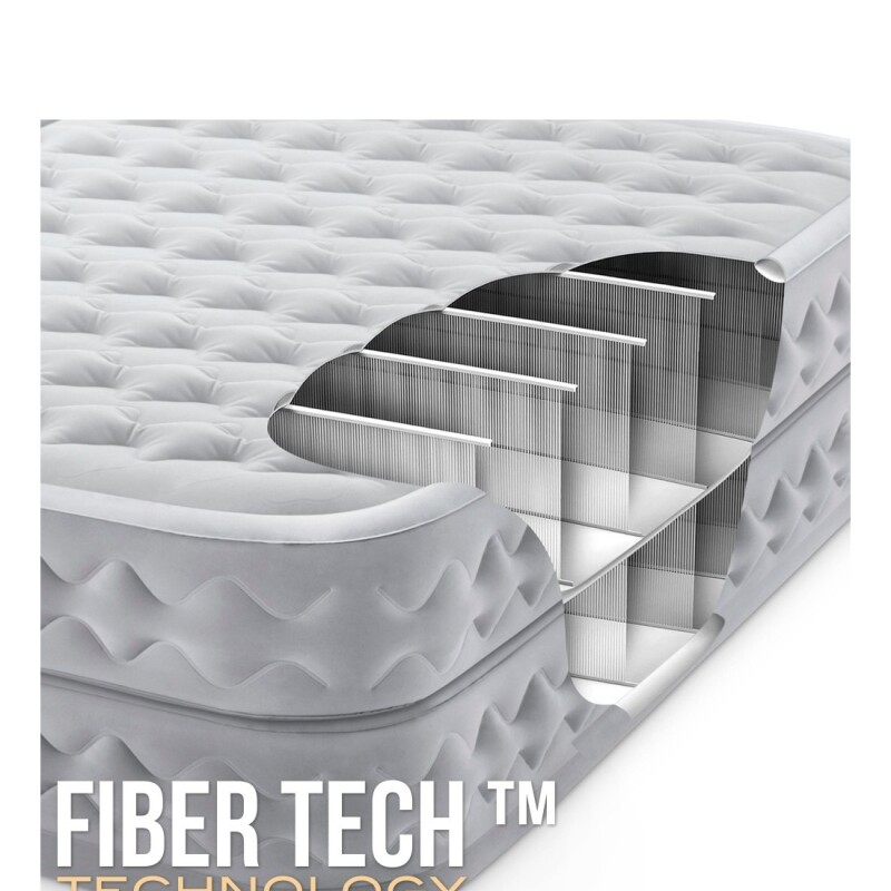 INTEX COLCHON DURA-BEAM DELUXE SUPREME AIR-FLOW CON BOMBA 2 PLAZAS QUEEN Intex Colchon Dura-beam Deluxe Supreme Air-flow Con Bomba 2 Plazas Queen