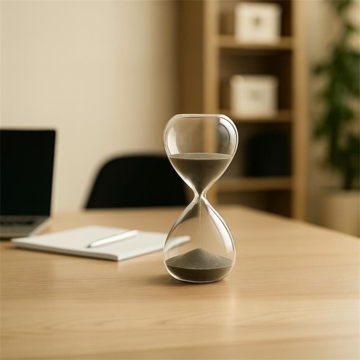 Reloj de Arena Deco 60 Minutos - 1 Hora - Gris 