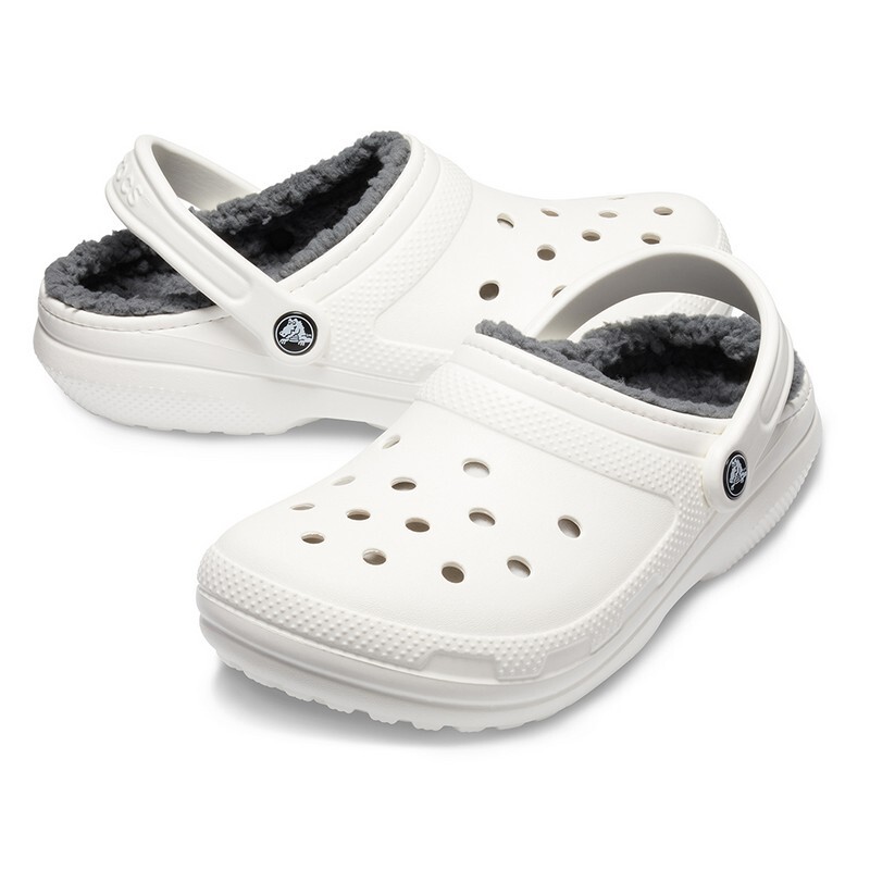 Crocs Classic Lined Pantuflas Blanco