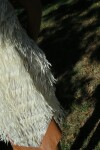 Mini Fringes Dress Blanco