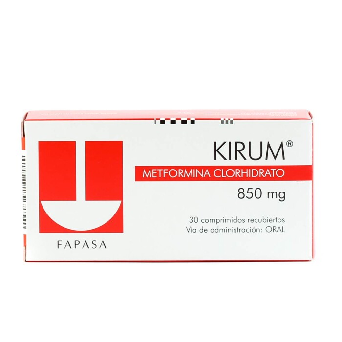 KIRUM 850 MG. CJ X 30 COMPRIMIDOS única