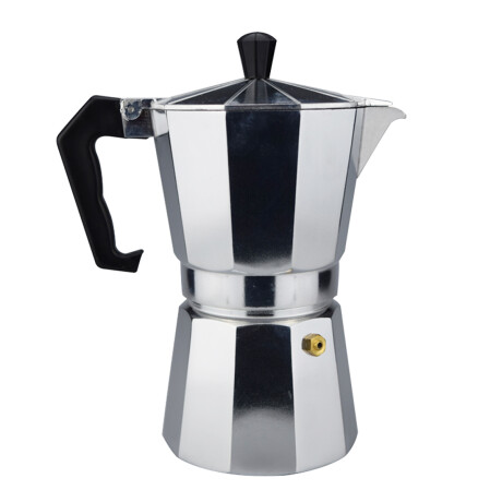 Set Café c/ Cafetera Italiana 9 Tazas + 6 Tazas Vidrio 250Ml Plata/transparente