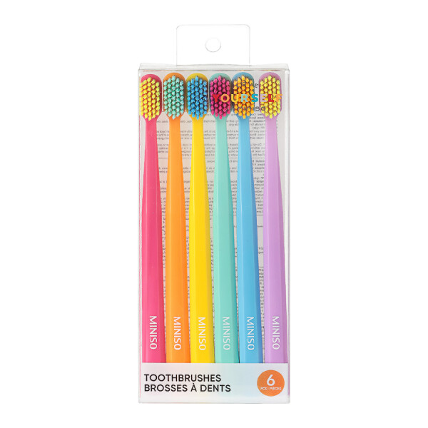 Cepillo dental 6pcs colores Cepillo dental 6pcs colores