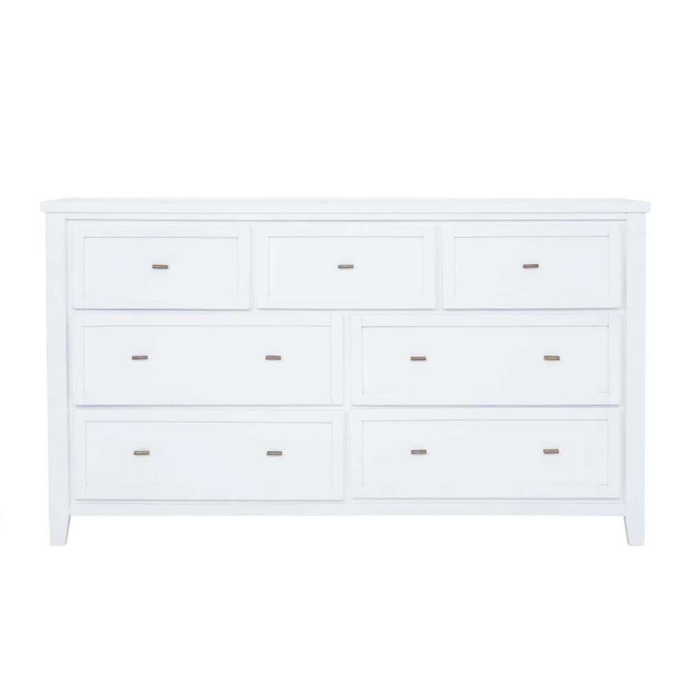 CÓMODA MADERA-DE-MANGO BLANCO MILAN