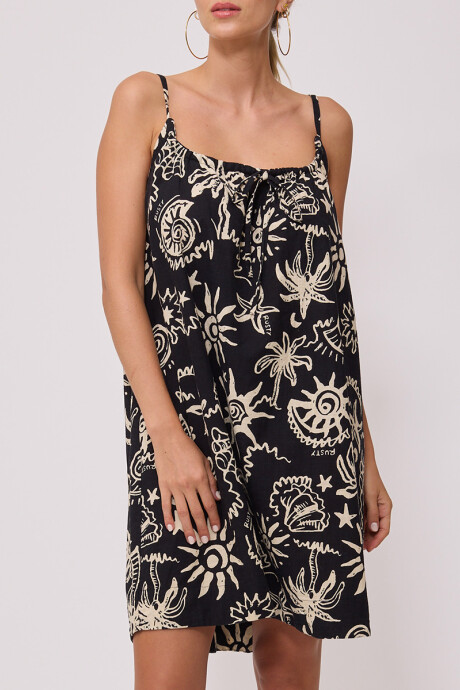 VESTIDO CORTO ARTYA RUSTY Negro