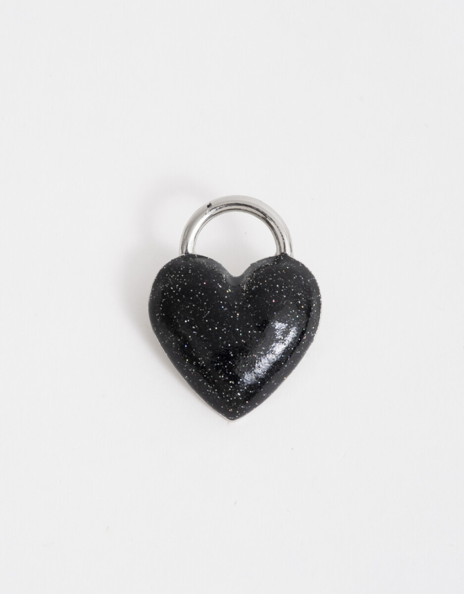 Prendedor De Corazón Plateado 
