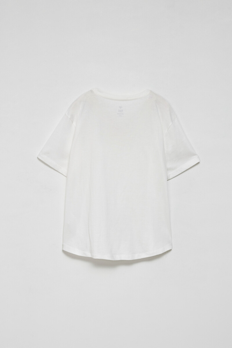 Remera manga corta Blanco