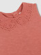 Camiseta Sin Mangas Cuello Openwork Naranja