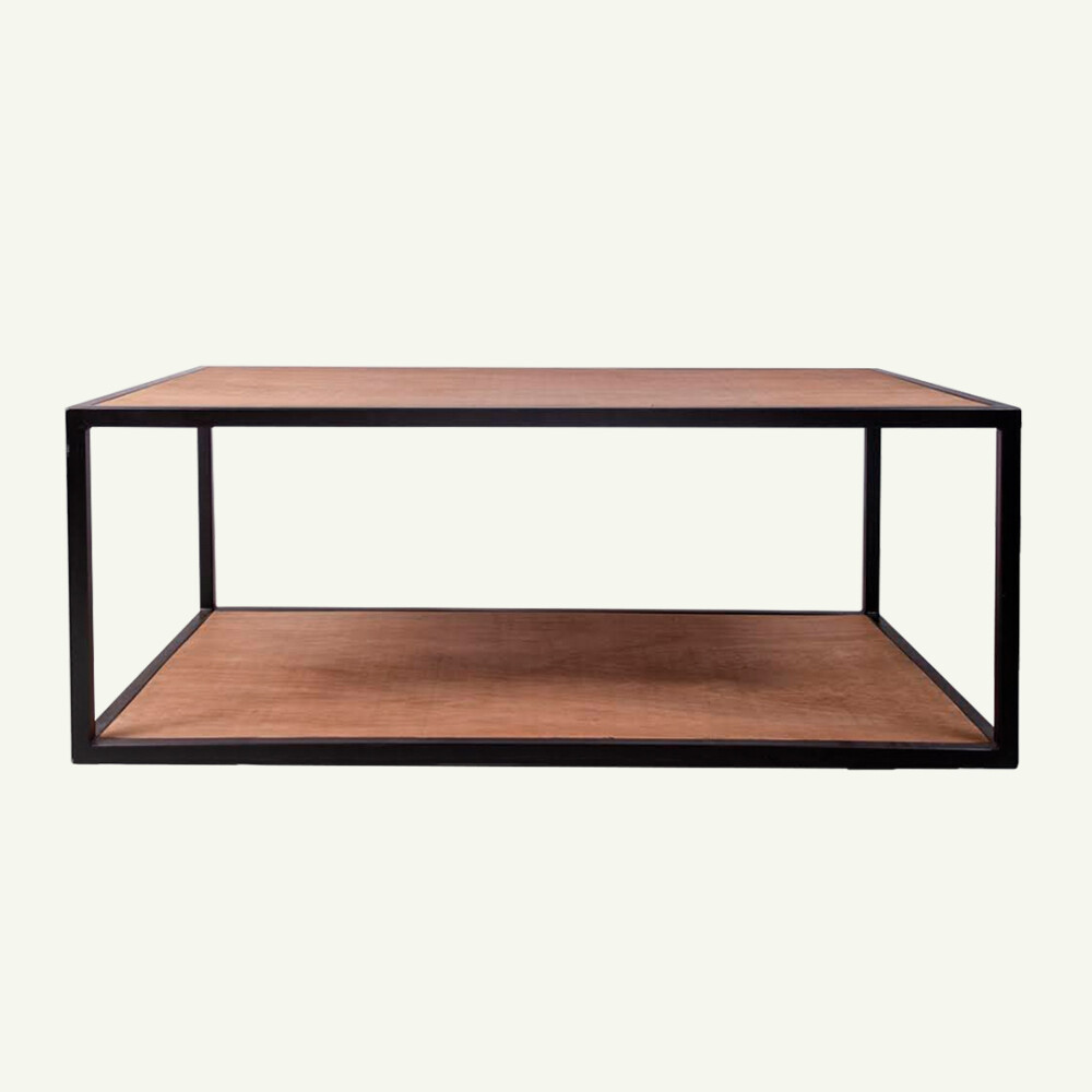 Mesa de living en hierro y madera 120x80x40h (por pedido) Mesa de living en hierro y madera 120x80x40h (por pedido)