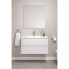 Mueble de baño suspendido Blanco 80 cm con bacha de loza Mueble De Baño Suspendido Blanco 80 Cm Con Bacha De Loza