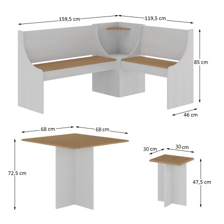 Juego de comedor esquinero Linea Veneza Juego de comedor esquinero Linea Veneza