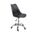 SILLA EAMES CON RUEDA ASIENTO ACOLCHONADO NEGRO SILLA EAMES CON RUEDA ASIENTO ACOLCHONADO NEGRO