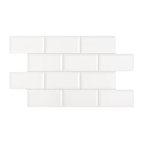 Cerámica para pared Metro Dia Blanco 31x54 cm Brillante Cerámica Para Pared Metro Dia Blanco 31x54 Cm Brillante