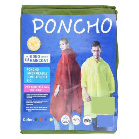 PONCHO PARA LLUVIA 25462 PONCHO PARA LLUVIA 25462