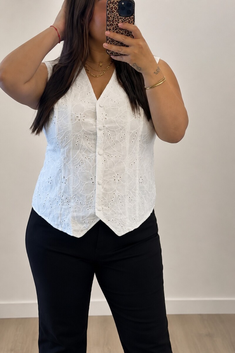 Chaleco Cleo - Blanco 