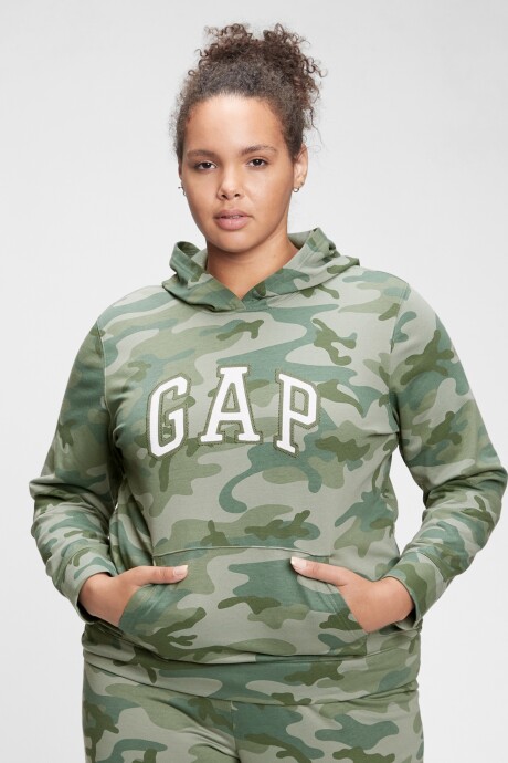 Canguro Logo Gap Mujer Green Camo