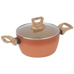CACEROLA TERRACOTA ANTIADHERENTE AMERCOOK • 24cm CACEROLA TERRACOTA ANTIADHERENTE AMERCOOK • 24cm