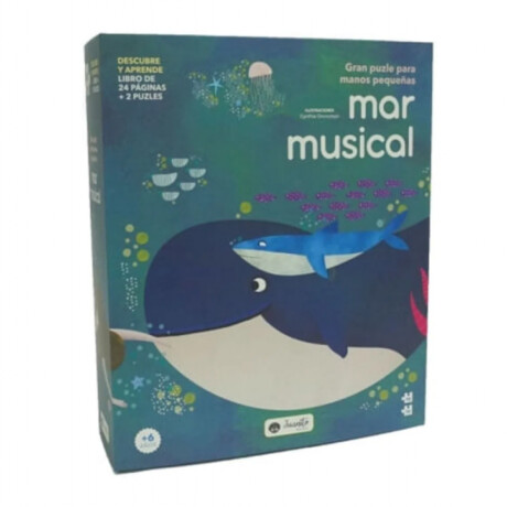 Libro Infantil "mar Musical" Con 2 Puzzles Unica