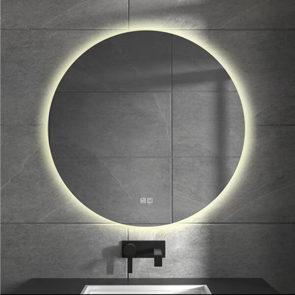 Espejo Led Redondo Para Baño Función Desempañado Led02 60cm ESPEJO REDONDO LED02 60CM LED INTERIOR