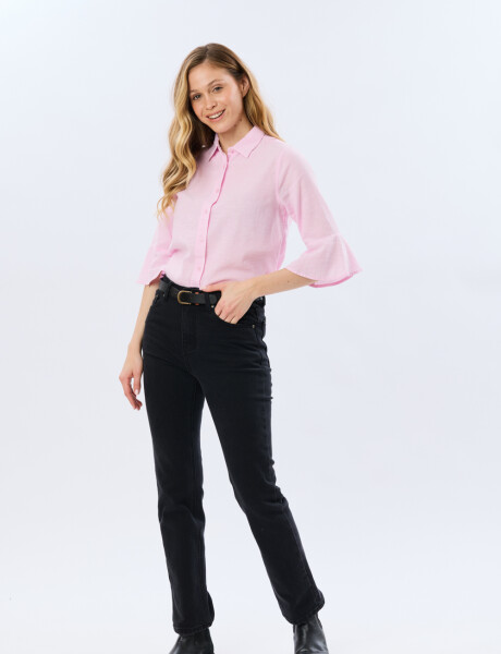 PANTALÓN DE JEAN RECTO Negro