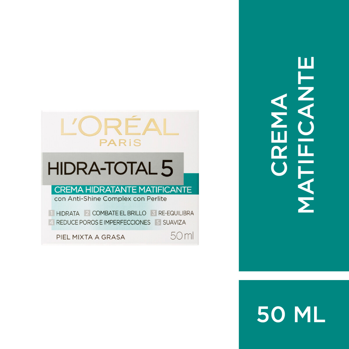 Crema Facial L'oréal París Día Hidra Total 5 Matificante - 001 