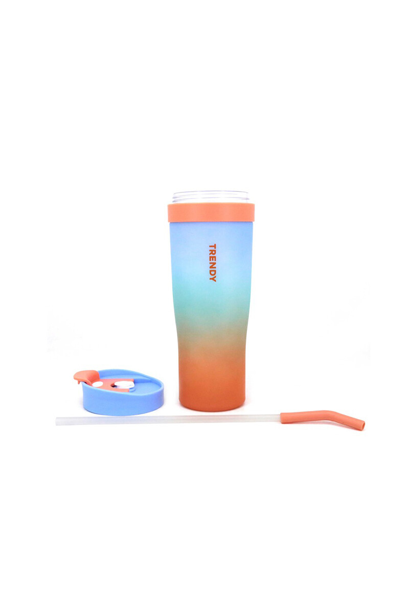 Vaso con sorbo Celeste