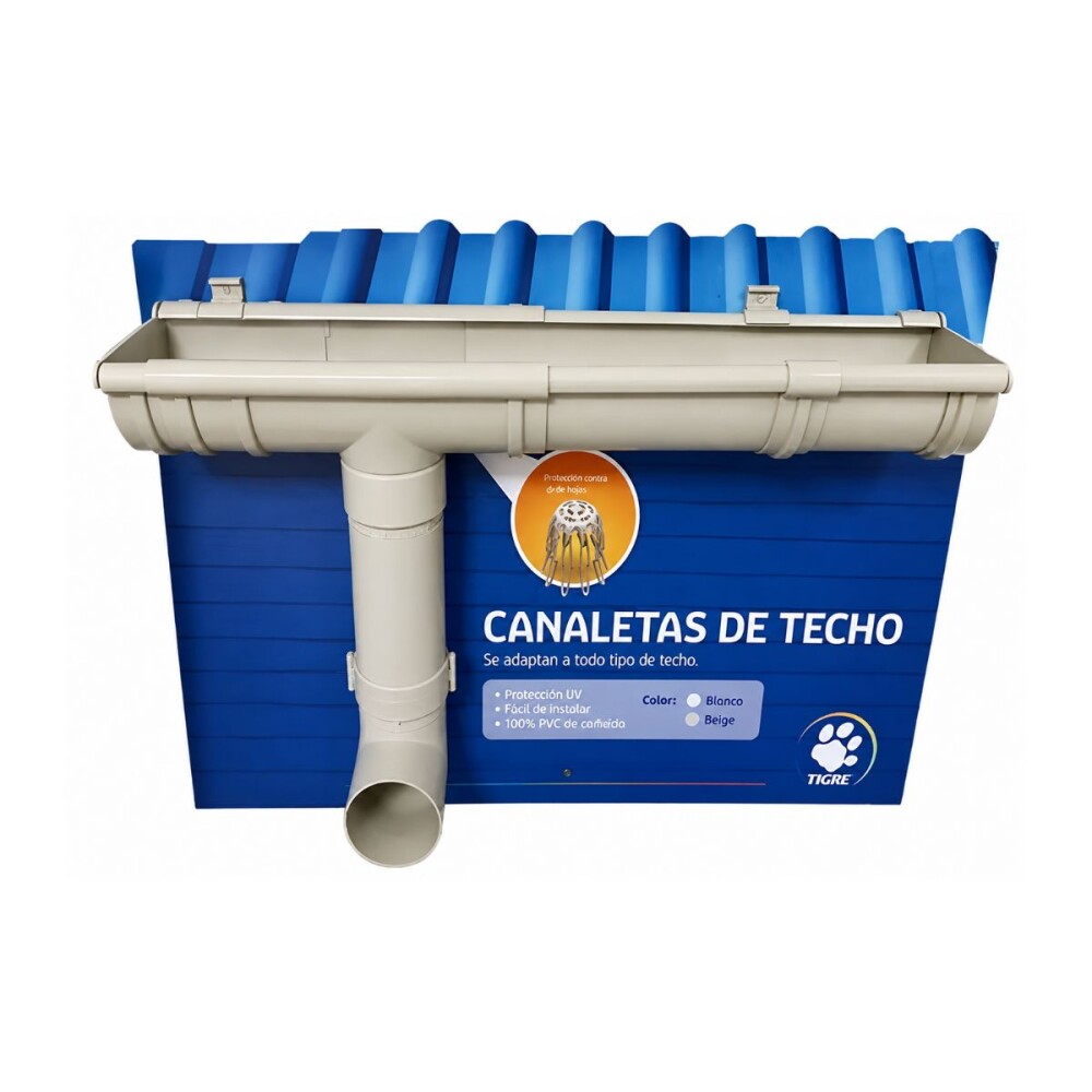 Esquinero interno blanco para canaleta Aquapluv TIGRE Esquinero Interno Blanco Para Canaleta Aquapluv Tigre