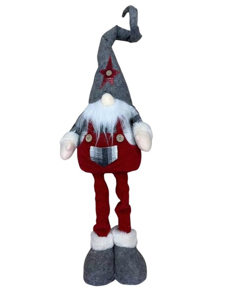 MUÑECO PAPA NOEL NAVIDAD ALTO 65CM GRIS/ROJO MUÑECO PAPA NOEL NAVIDAD ALTO 65CM GRIS/ROJO