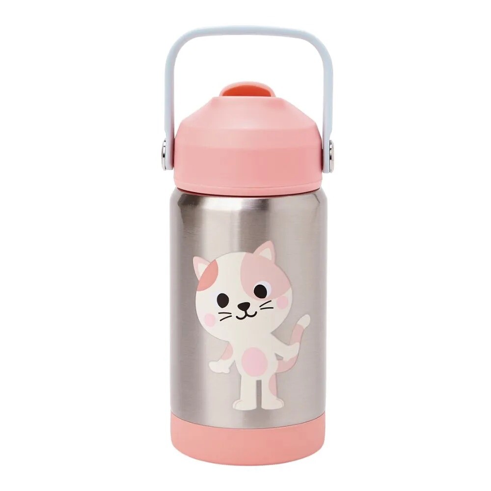 Vaso termico BUBA toddler boquilla personajes gatita rosa