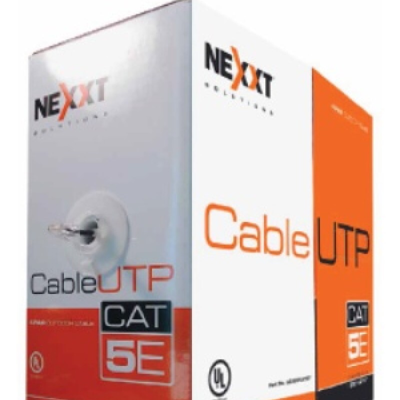 Nexxt - Par trenzado UTP Cat5e para exteriores - 24AWG - 305 m - CMX - Negro Nexxt - Par trenzado UTP Cat5e para exteriores - 24AWG - 305 m - CMX - Negro