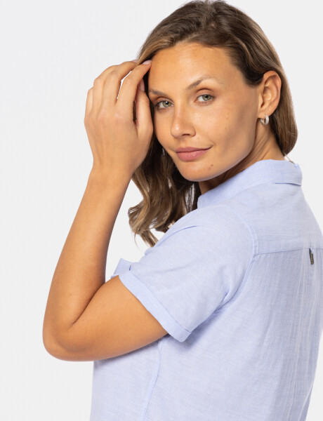 CAMISA DE LINO Lila