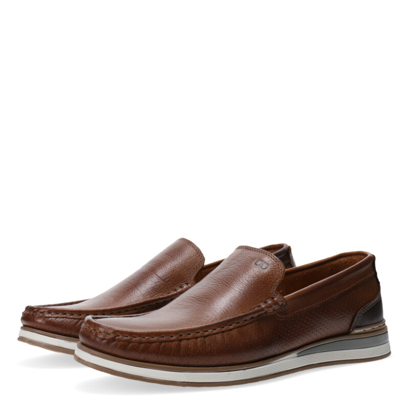 Zapatos de Hombre Democrata ROM Gris / Marrón Tabaco