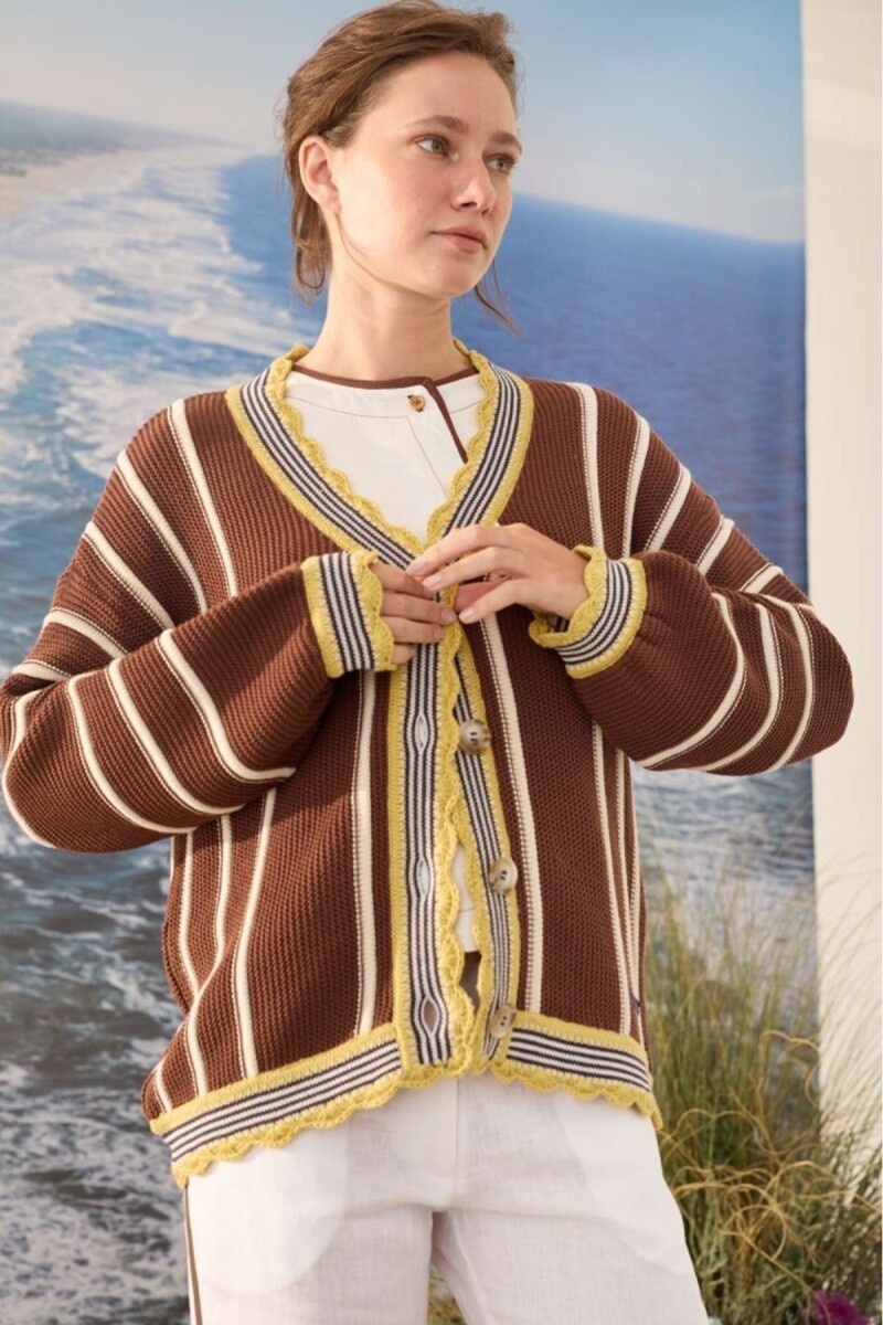 Cardigan Sur - Chocolate 