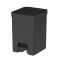 Tarro de residuos con pedal 12 lts Ou NEGRO