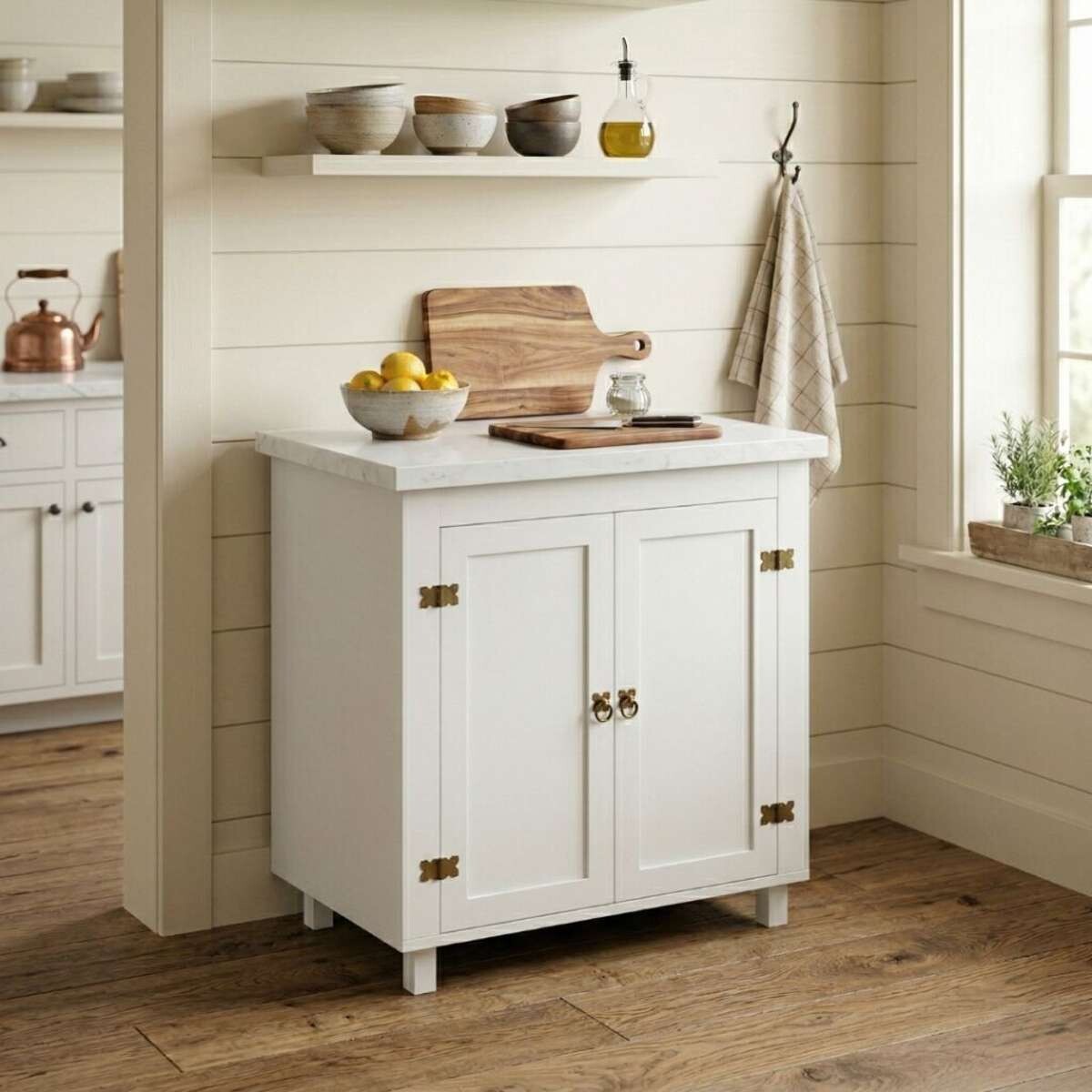 Bajo mesada 2 puertas Linea Mexicana Blanco - Blanco 