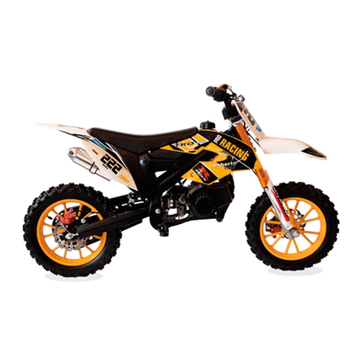 Moto Mini Moto Niño Pro Racing 50cc Scorpion (222) 2 Tiempos - Anaranjado 