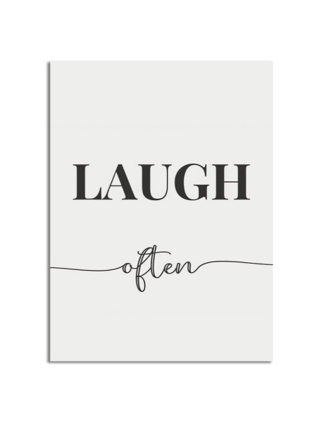 CUADRO CANVAS 30x40cm LAUGH OFTEN CUADRO CANVAS 30x40cm LAUGH OFTEN